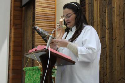 3Âº Dia Da Novena em louvor a Padroeira SantÂ´Ana teve a presenÃ§a da ParÃ³quia SÃ£o JoÃ£o Batista de Nova Laranjeiras