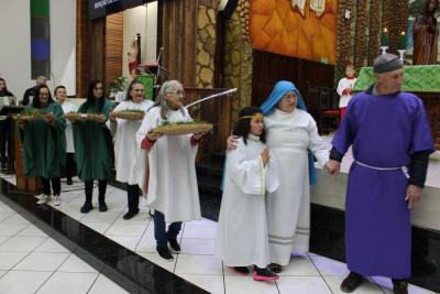 3Âº Dia Da Novena em louvor a Padroeira SantÂ´Ana teve a presenÃ§a da ParÃ³quia SÃ£o JoÃ£o Batista de Nova Laranjeiras