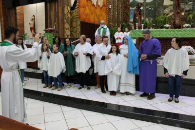 3Âº Dia Da Novena em louvor a Padroeira SantÂ´Ana teve a presenÃ§a da ParÃ³quia SÃ£o JoÃ£o Batista de Nova Laranjeiras