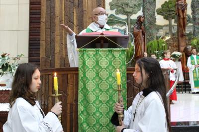 3Âº Dia Da Novena em louvor a Padroeira SantÂ´Ana teve a presenÃ§a da ParÃ³quia SÃ£o JoÃ£o Batista de Nova Laranjeiras