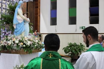 4Âº Dia da Novena da Padroeira SantÂ´Ana, teve a participaÃ§Ã£o da ParÃ³quia Imaculada ConceiÃ§Ã£o do Porto Barreiro