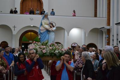 6Âº dia da Novena em louvor a Padroeira SantÂ´Ana teve a participaÃ§Ã£o da ParÃ³quia do Virmond