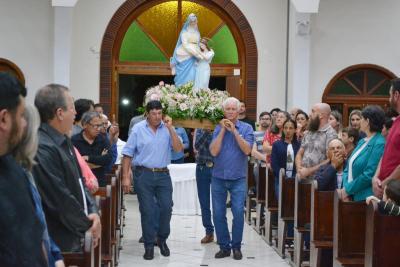 7Âº dia da Novena em Louvor a Padroeira SantÂ´Ana teve benÃ§Ã£o especial para os Carpinteiros e Marceneiros.