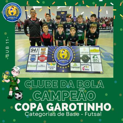 ConheÃ§a os CampeÃµes da Copa Garotinho de Futsal Categorias de Base