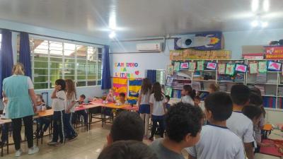 LS: Escola AluÃ­sio Maier realizou exposiÃ§Ã£o dos brinquedos confeccionados com sucatas