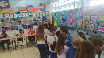 LS: Escola AluÃ­sio Maier realizou exposiÃ§Ã£o dos brinquedos confeccionados com sucatas