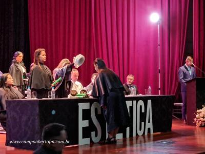 Curso de EstÃ©tica e CosmÃ©tica do Centro Universitario Campo Real celebra formatura com muita emoÃ§Ã£o