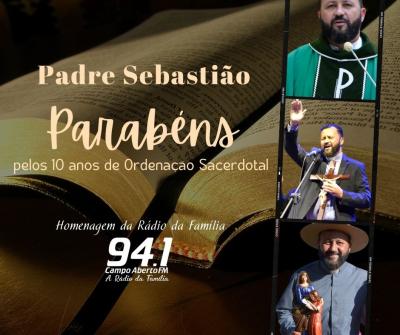 Padre SebatiÃ£o Gulart comemora 10 anos de OrdenaÃ§Ã£o Sacerdotal