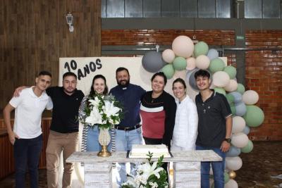 COPAE apresentou o balanÃ§o financeiro da Festa de SantÂ´ana para as lideranÃ§as religiosas em jantar no PavilhÃ£o da Matriz