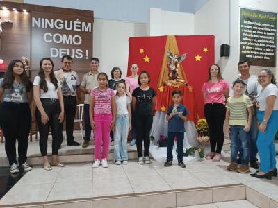 Bairro SÃ£o Miguel de Laranjeiras do Sul celebrou o padroeiro com centenas de fiÃ©is