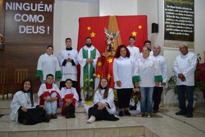 Bairro SÃ£o Miguel de Laranjeiras do Sul celebrou o padroeiro com centenas de fiÃ©is