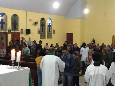 Bairro SÃ£o Miguel de Laranjeiras do Sul celebrou o padroeiro com centenas de fiÃ©is