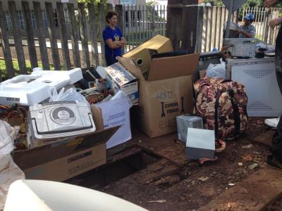 ACA promove Coleta de Lixo EletroeletrÃ´nico em Laranjeiras do Sul