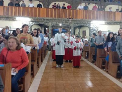3ÂºDia da Novena de Nossa Senhora Aparecida em Laranjeiras do Sul foi marcada pela emoÃ§Ã£o