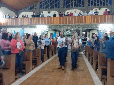3ÂºDia da Novena de Nossa Senhora Aparecida em Laranjeiras do Sul foi marcada pela emoÃ§Ã£o