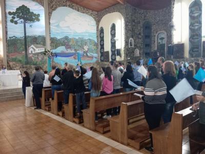 3ÂºDia da Novena de Nossa Senhora Aparecida em Laranjeiras do Sul foi marcada pela emoÃ§Ã£o
