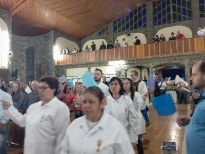 3ÂºDia da Novena de Nossa Senhora Aparecida em Laranjeiras do Sul foi marcada pela emoÃ§Ã£o