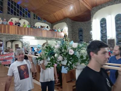 Bispo Dom Amilton presidiu o 4Âº dia da Novena de Nossa Senhora Aparecida em Laranjeiras do Sul