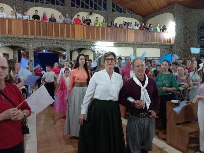 Bispo Dom Amilton presidiu o 4Âº dia da Novena de Nossa Senhora Aparecida em Laranjeiras do Sul