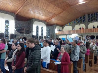 Novena de Aparecida em Laranjeiras do Sul teve benÃ§Ã£o para as Gestantes 