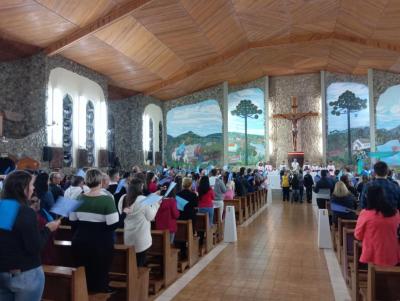 Novena de Aparecida em Laranjeiras do Sul teve benÃ§Ã£o para as Gestantes 