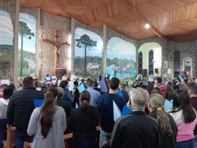 Novena de Aparecida em Laranjeiras do Sul teve benÃ§Ã£o para as Gestantes 