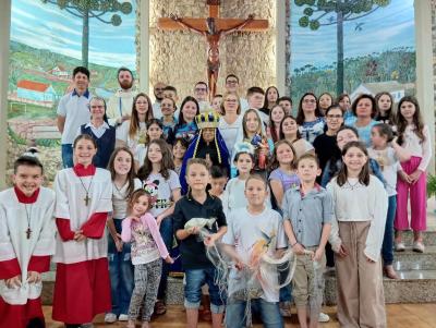 7Âª Dia da Novena de Aparecida em Laranjeiras do Sul foi presidida pelo Padre Everton