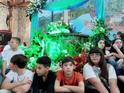 7Âª Dia da Novena de Aparecida em Laranjeiras do Sul foi presidida pelo Padre Everton
