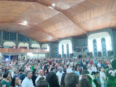 7Âª Dia da Novena de Aparecida em Laranjeiras do Sul foi presidida pelo Padre Everton