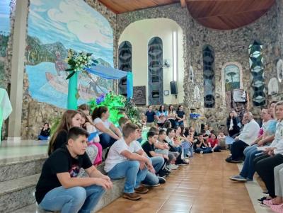 7Âª Dia da Novena de Aparecida em Laranjeiras do Sul foi presidida pelo Padre Everton