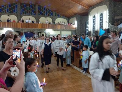 8Âº Dia da Novena de Aparecida em Laranjeiras do Sul teve benÃ§Ã£o para os professores e funcionÃ¡rios pÃºblicos