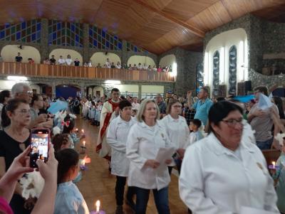 8Âº Dia da Novena de Aparecida em Laranjeiras do Sul teve benÃ§Ã£o para os professores e funcionÃ¡rios pÃºblicos