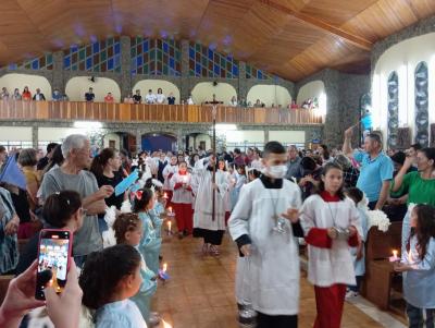 8Âº Dia da Novena de Aparecida em Laranjeiras do Sul teve benÃ§Ã£o para os professores e funcionÃ¡rios pÃºblicos