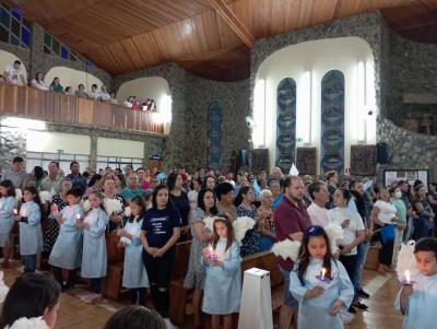 8Âº Dia da Novena de Aparecida em Laranjeiras do Sul teve benÃ§Ã£o para os professores e funcionÃ¡rios pÃºblicos