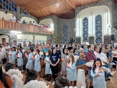 8Âº Dia da Novena de Aparecida em Laranjeiras do Sul teve benÃ§Ã£o para os professores e funcionÃ¡rios pÃºblicos