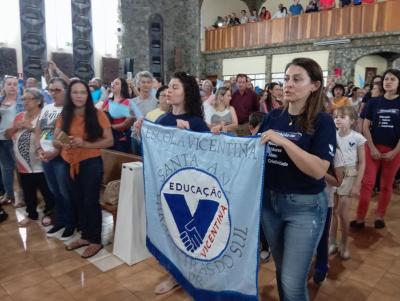 8Âº Dia da Novena de Aparecida em Laranjeiras do Sul teve benÃ§Ã£o para os professores e funcionÃ¡rios pÃºblicos