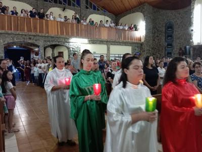 8Âº Dia da Novena de Aparecida em Laranjeiras do Sul teve benÃ§Ã£o para os professores e funcionÃ¡rios pÃºblicos