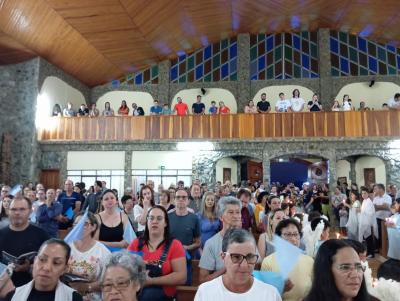 8Âº Dia da Novena de Aparecida em Laranjeiras do Sul teve benÃ§Ã£o para os professores e funcionÃ¡rios pÃºblicos