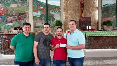 SantuÃ¡rio realizou a entrega da ContribuiÃ§Ã£o Premiada da Festa de Nossa Senhora Aparecida de Laranjeiras do Sul