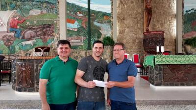 SantuÃ¡rio realizou a entrega da ContribuiÃ§Ã£o Premiada da Festa de Nossa Senhora Aparecida de Laranjeiras do Sul