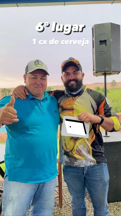 TÃ­tulo do Torneio de Pesca em Nova Laranjeiras do Clube das Ãguas foi para Campo Bonito 