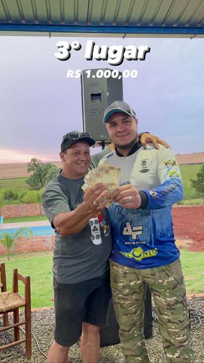 TÃ­tulo do Torneio de Pesca em Nova Laranjeiras do Clube das Ãguas foi para Campo Bonito 