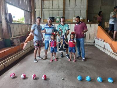 Leandro, Alex e Leonir sÃ£o os CampeÃµes do Municipal de Bocha em Porto Barreiro 
