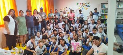 Projeto de ContaÃ§Ã£o de HistÃ³rias da Escola Municipal LeocÃ¡dio JosÃ© Correia foi um verdadeiro sucesso