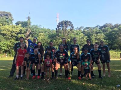 Herval/Posto IguaÃ§u conquista o titulo do AbertÃ£o de Futebol Sete Feminino 