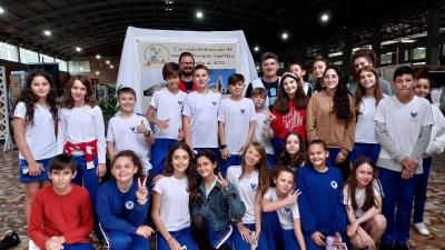 Alunos visitaram a ExposiÃ§Ã£o HistÃ³rica dos 90 anos da ParÃ³quia SantÂ´Ana