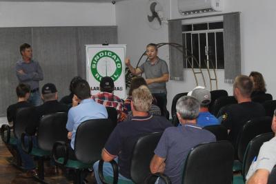 Palestra no Sindicato Rural de Laranjeiras do Sul tem foco em seguranÃ§a no Campo