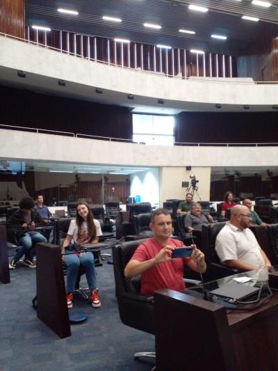 Vereadores do Parlamento Jovem do NÃºcleo de Laranjeiras visitam TRE-PR