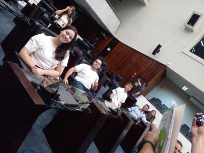 Vereadores do Parlamento Jovem do NÃºcleo de Laranjeiras visitam TRE-PR