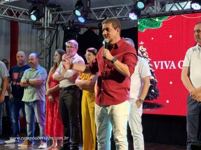 Natal de Laranjeiras 2023: abertura reÃºne famÃ­lias laranjeirenses na PraÃ§a Nogueira do Amaral